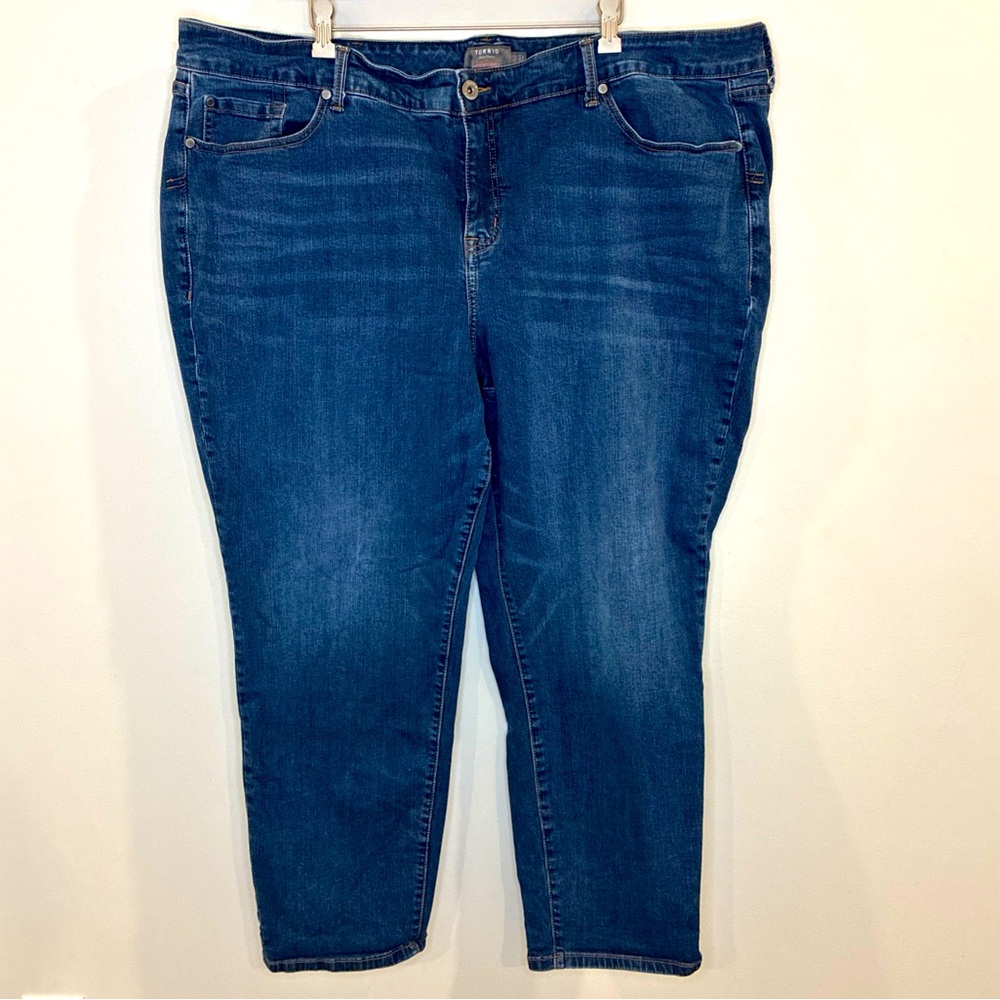 Torrid Boyfriend Straight Vintage Stretch Jeans Women Size 26R Blue